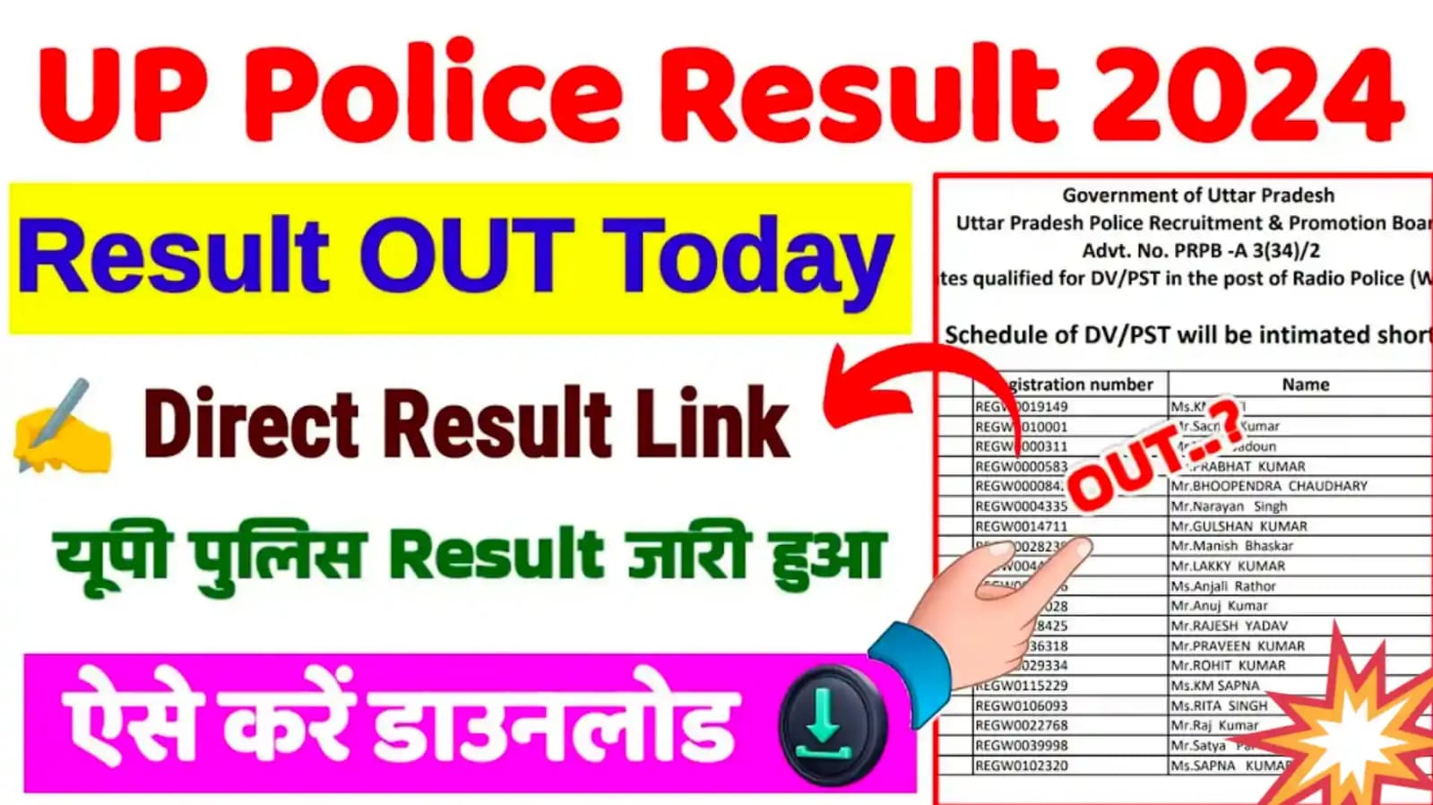 UP Police Result 2024